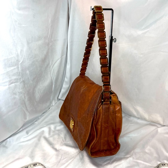 Rare Tory Burch Louisa Tan Leather Shoulder Bag (hard to find) - Picture 5 of 15